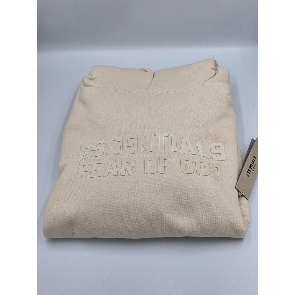 Essentials relaxed Hoodie | egg shell | Size-M | oversize FAST SHIPPING